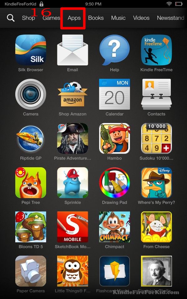 sideload android apps Kindle Fire, Kindle Fire HD and Kindle Fire HDX: home--Apps