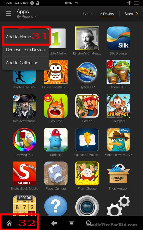 sideload android apps Kindle Fire, Kindle Fire HD and Kindle Fire HDX : add Chrome for Android on home screen