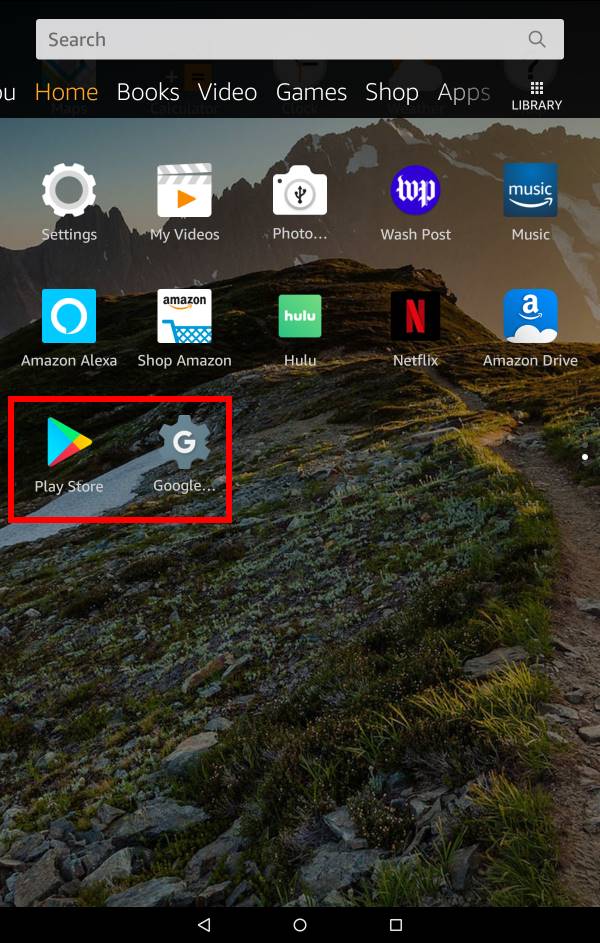 install Google Play Store on Amazon Fire Tablet: Add Google account to Google Play Store