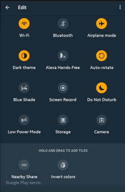 use Quick Settings on Fire tablets