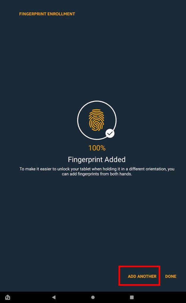 Add other fingerprint for fingerprint ID on Fire Max 11.